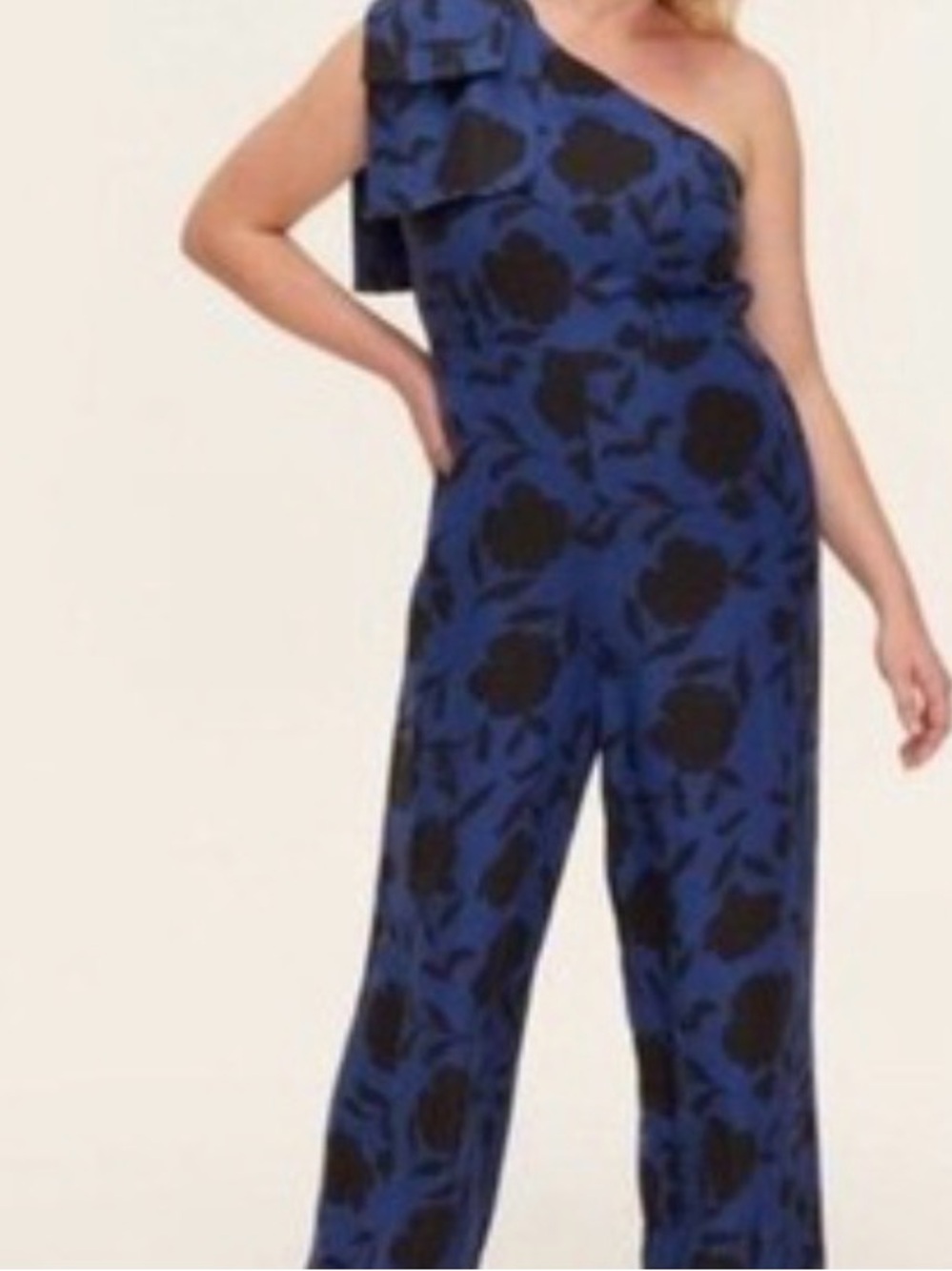 Kate Spade x target Blue Floral Wide-Leg Jumpsuit